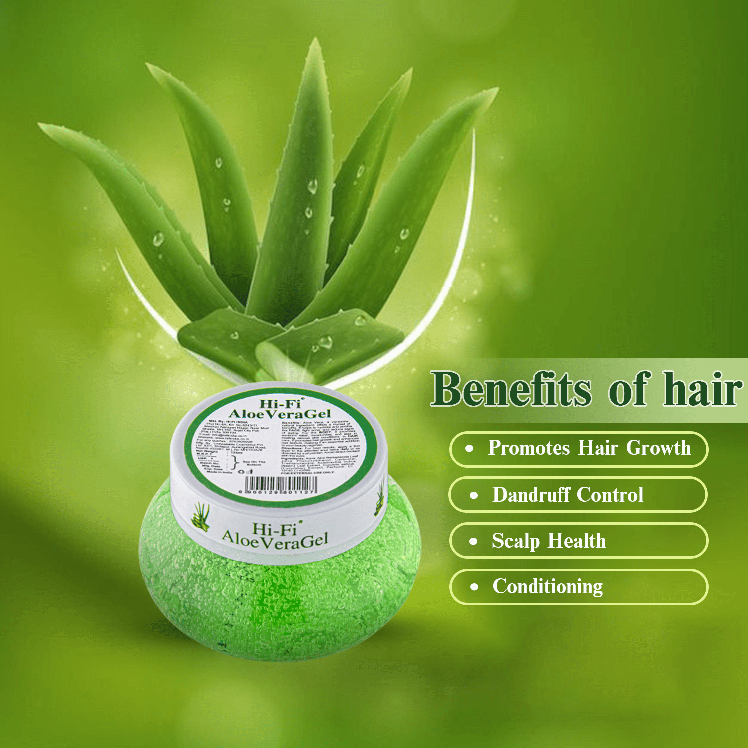 Hi-Fi Aloe Vera Gel 125 gm MRP-120/- - Image 4