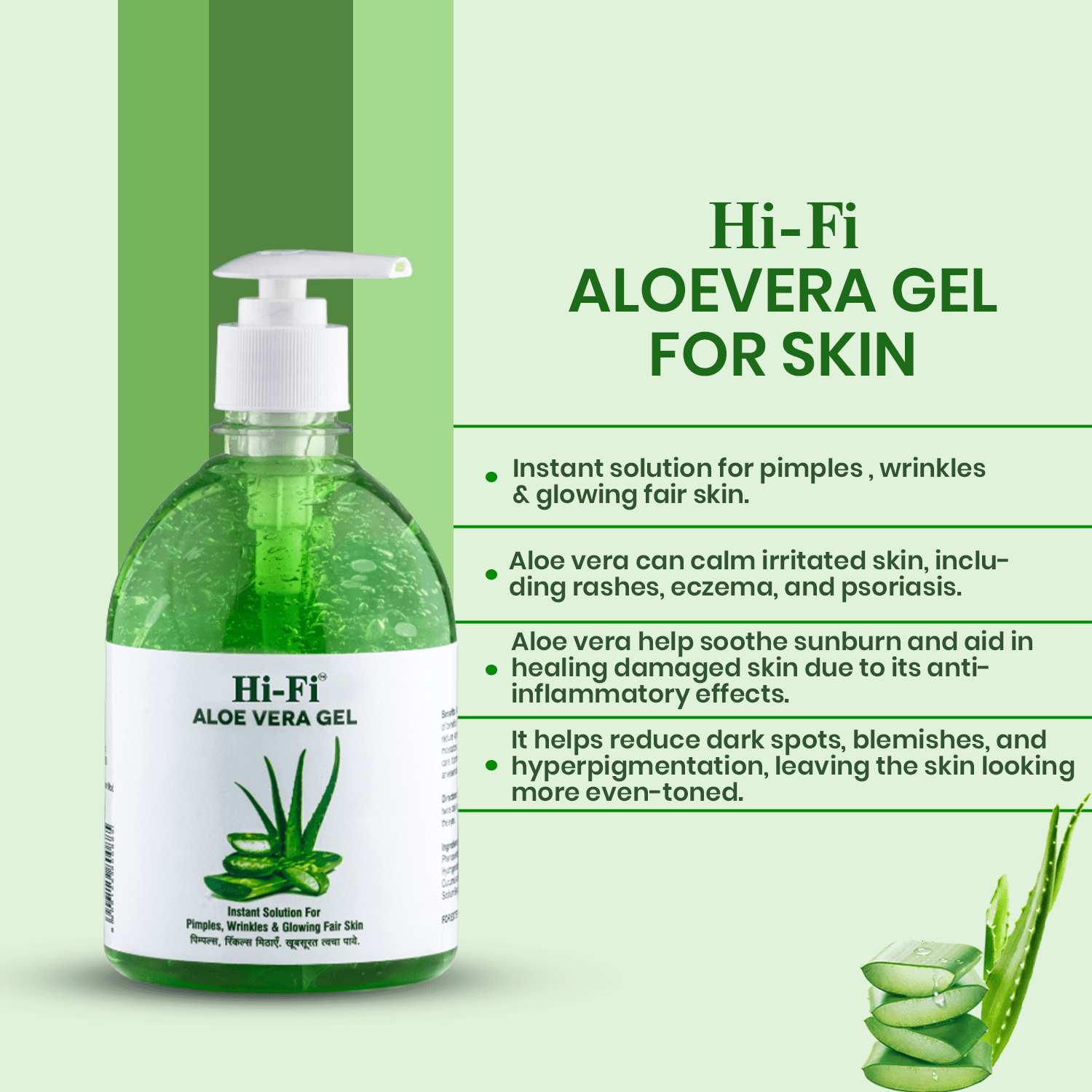 Hi-Fi Aloe Vera Gel 500 ml MRP-380/- - Image 3