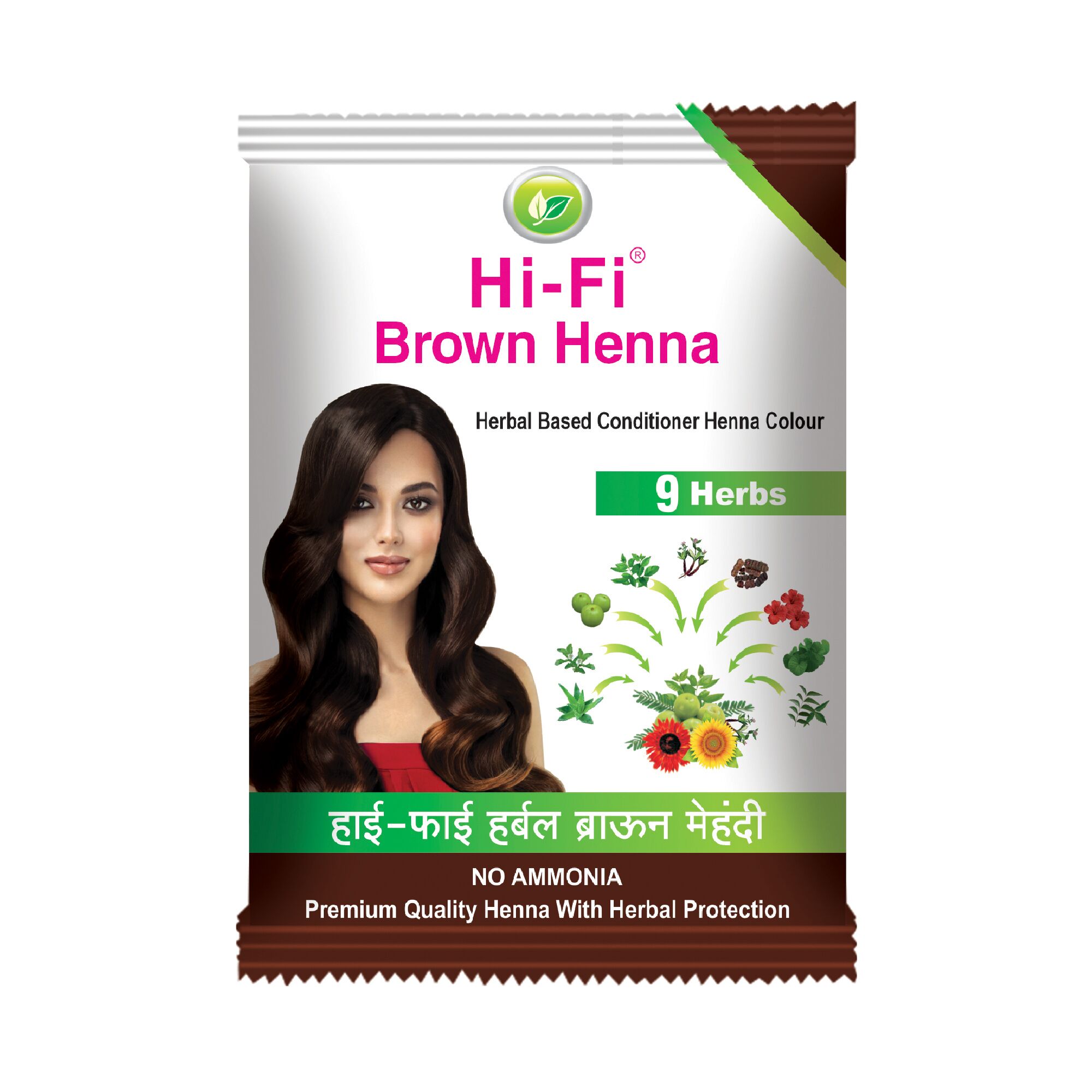 Hi-Fi Brown Henna 12gm MRP- 10/- (Pack of 20 Pcs)