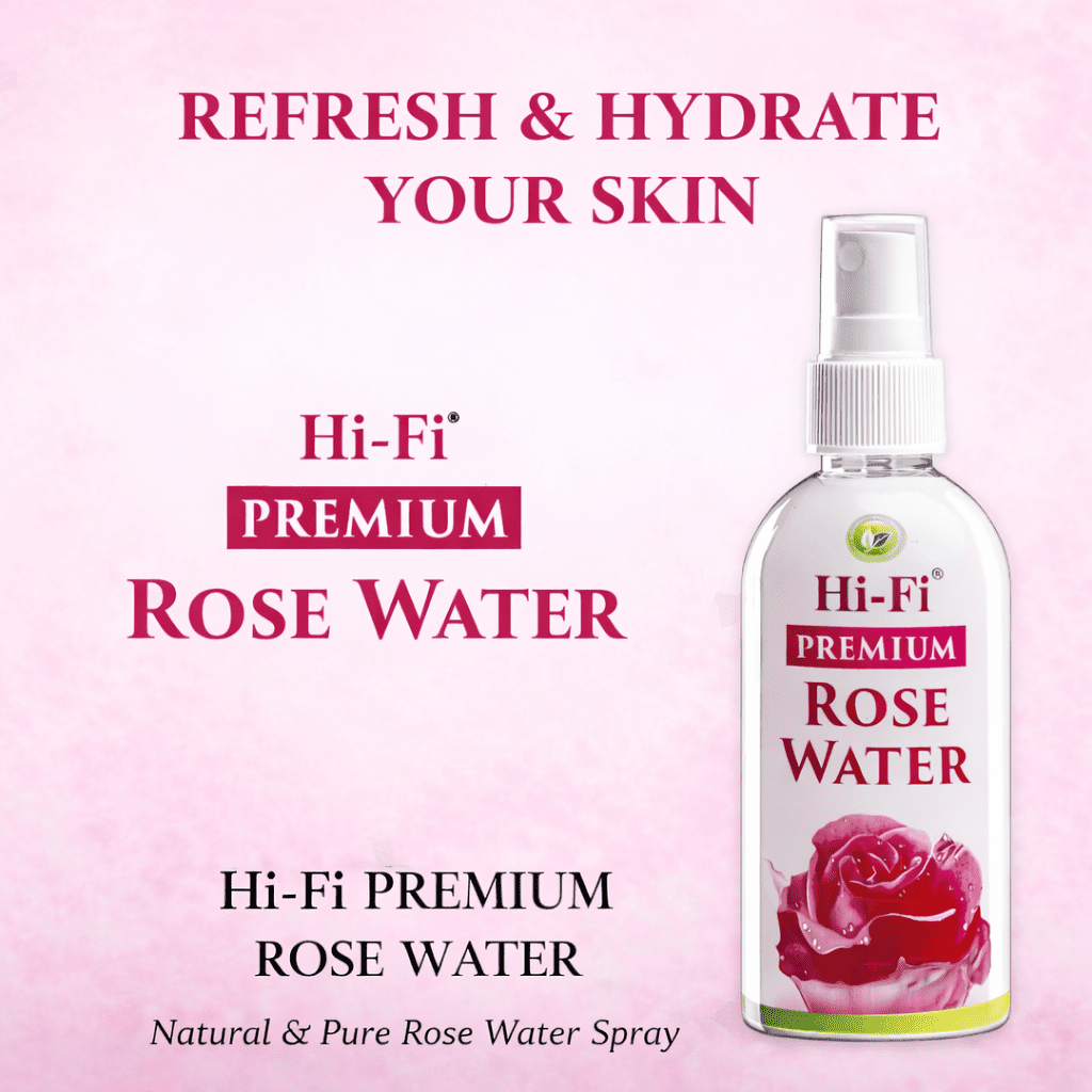 Hi-Fi Premium Rose Water Spray 100ml MRP-50/- (Pack of 3) - Image 2